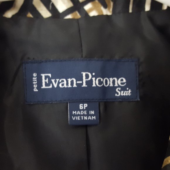 Evan-Picone Lightweight Three Button Blazer Suit Jacket, Petite Size 6P - Picture 2 of 6